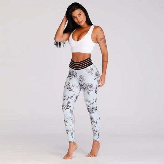 Floral Pocket Push Up Leggings