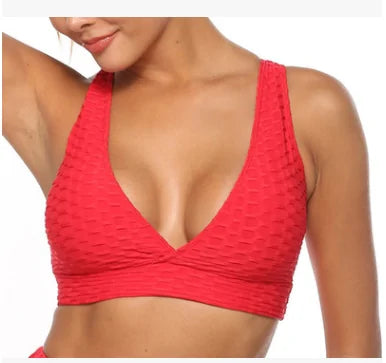 Fitness Deep V-neck Backless Breathable Bra