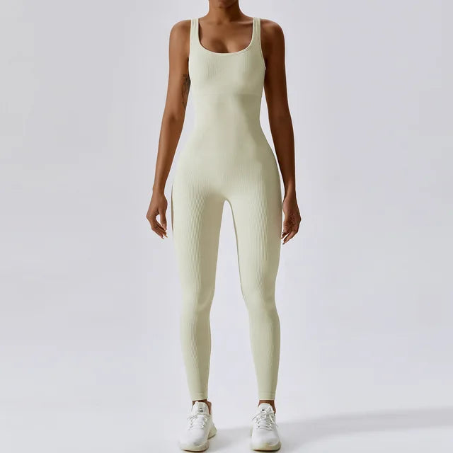 Spring Seamless One-Piece Yoga Suit