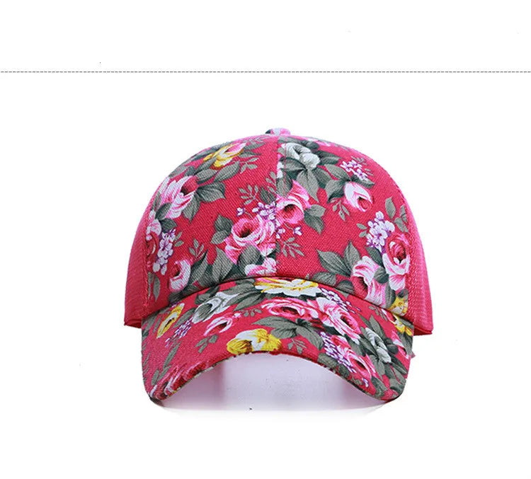 Flower Baseball Adjustable Hat