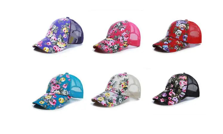 Flower Baseball Adjustable Hat