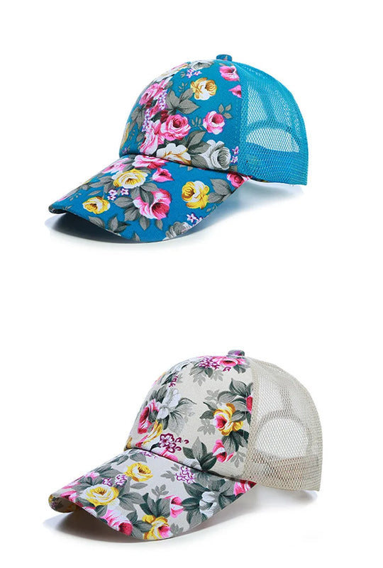 Flower Baseball Adjustable Hat