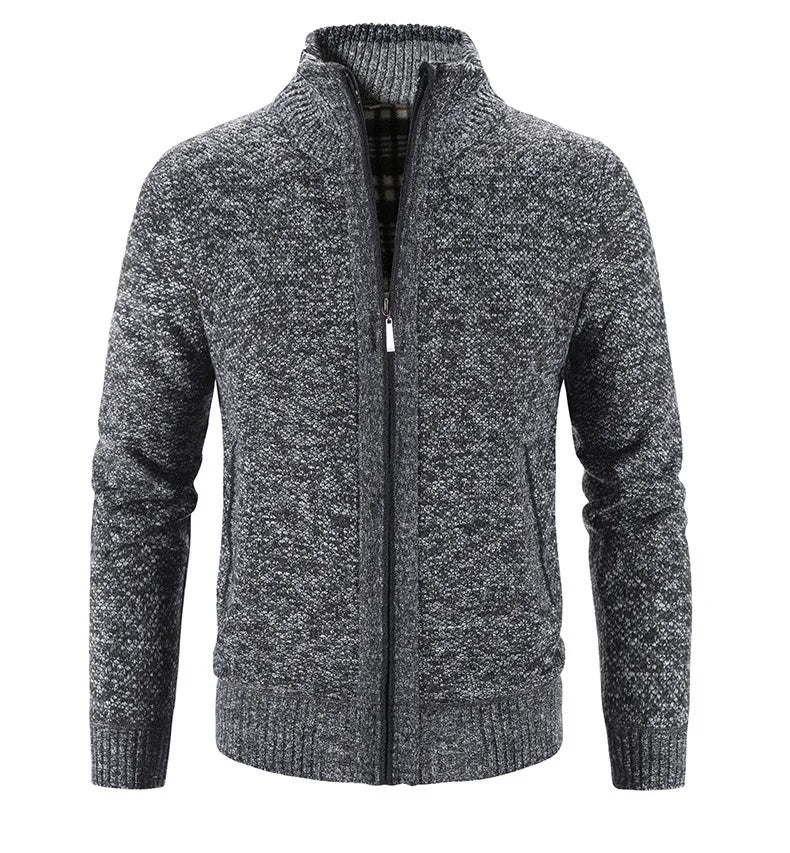 Knitted Sweater Casual Fleece Cardigan Men Sweaters Coats