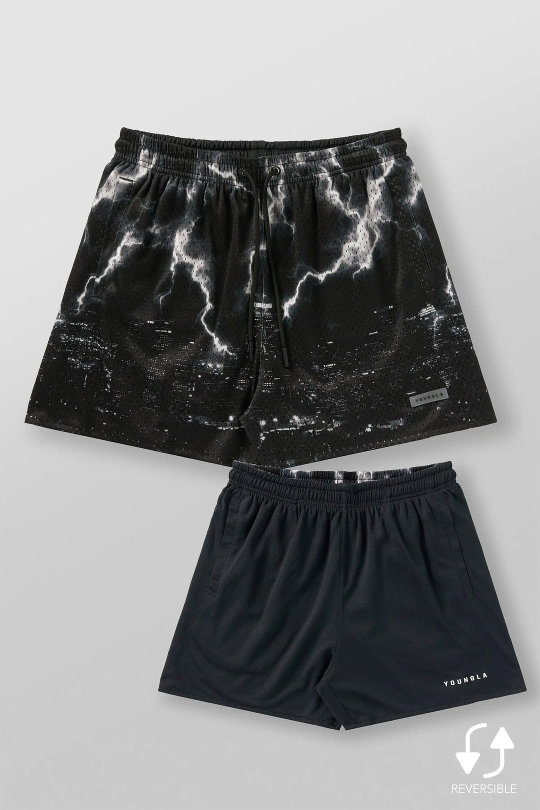 YA New Shorts Men's Sports Mesh Quick Drying Hipster Boxing Leg Training Hole Cloth Muscle Fitness Basketball Hipster Pants