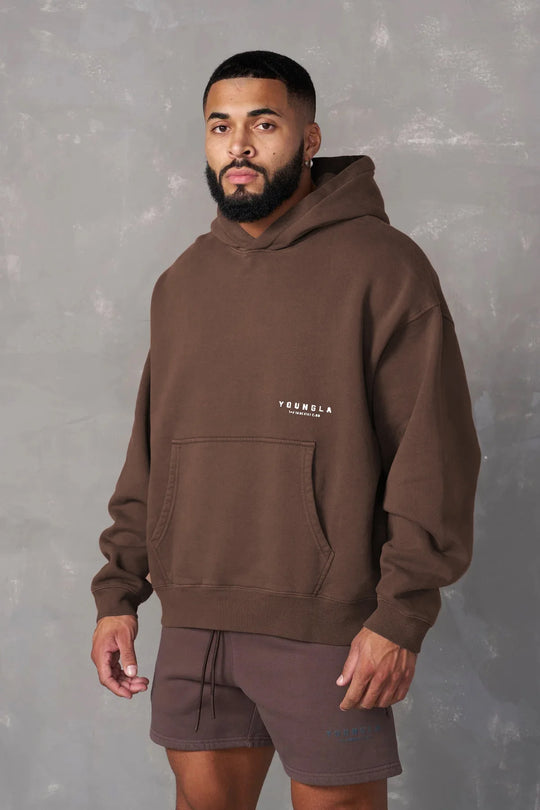 Sudadera con capucha de gran tamaño para hombre YOUNGLA