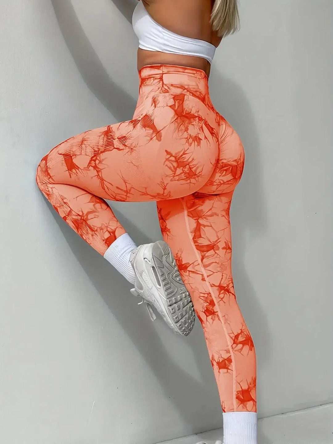 Women's Tie-Dye Seamless Peach Butt High Waist Butt Pants Stretch Fitness Yoga Pants