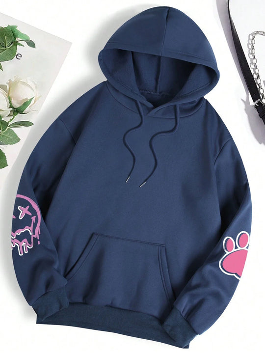 Casual Printed Hoodie