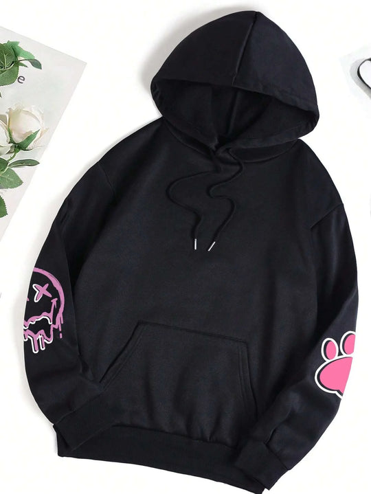 Casual Printed Hoodie