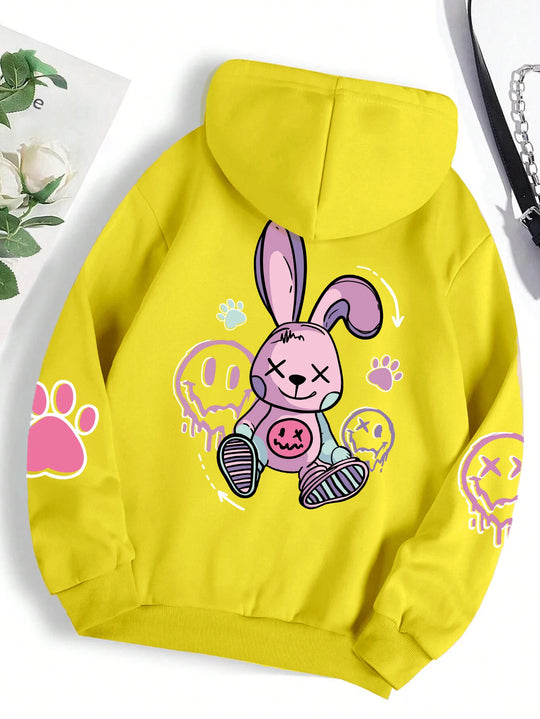 Casual Printed Hoodie