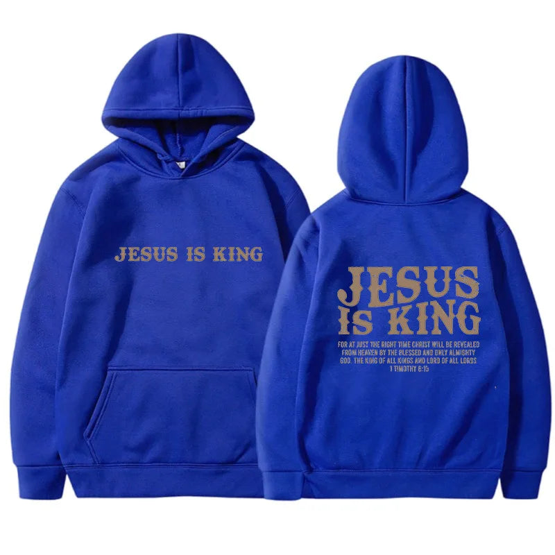 JESUS  IS KING Christian Hoodie