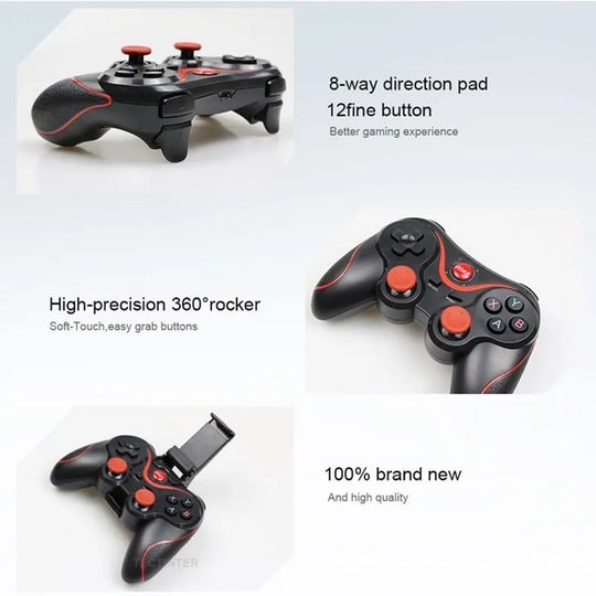 Joystick inalámbrico Terios T3 X3 Gamepad Controlador de juegos para PC para PS3/iOS Teléfono/TV Box Para Nintendo Switch Accesorios