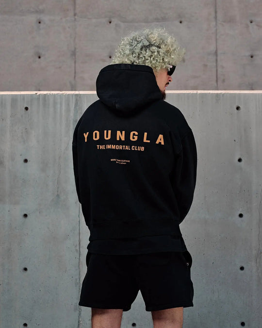 Sudadera con capucha de gran tamaño para hombre YOUNGLA