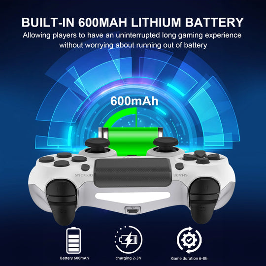 Wireless Controller Bluetooth No Delay Gamepad For PS4 PS3 Console PC Joysticks Six-axis Dual Vibration With Touchpad