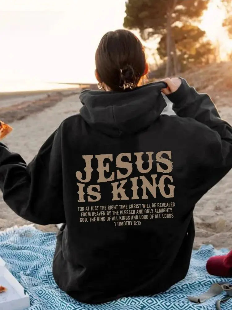 JESUS  IS KING Christian Hoodie