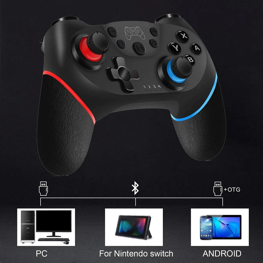 Wireless Bluetooth-Compatible Controller For NS/NS Lite/NS Oled Console Gamepad Controle For Android PC Joystick with 6-Axis