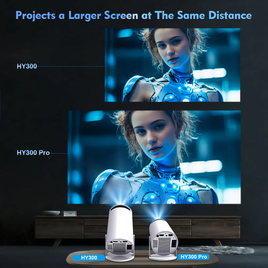 Proyector portátil 4K UHD, proyector giratorio de 180° con WIFI6 y Bluetooth 5.0 con 260 ANSI, cine en casa, exteriores, presentaciones