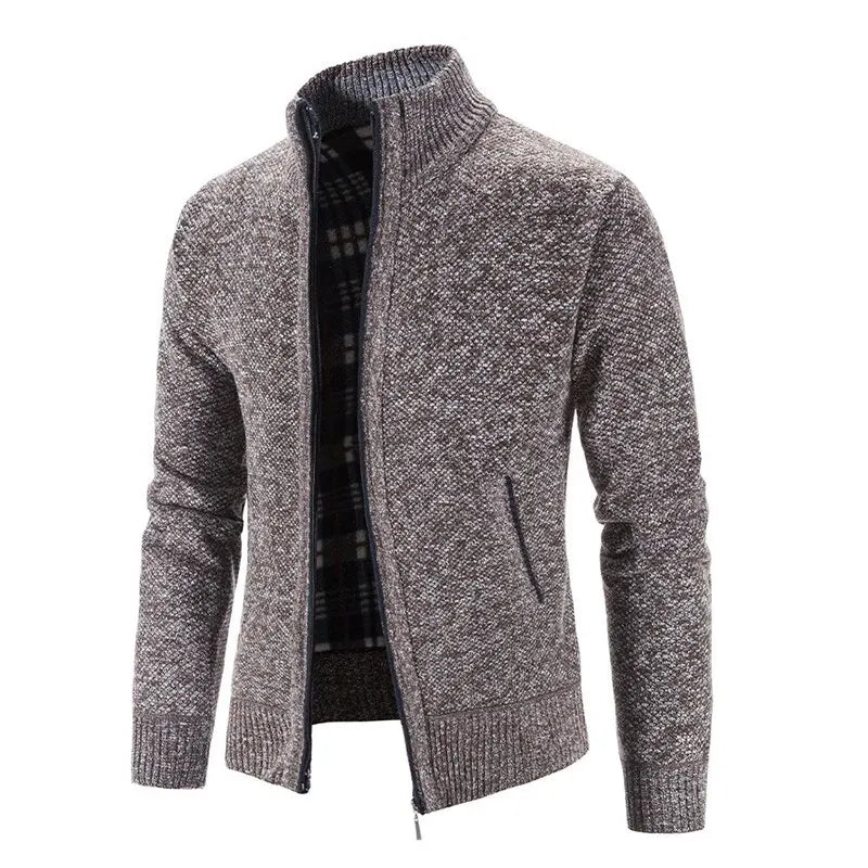 Knitted Sweater Casual Fleece Cardigan Men Sweaters Coats