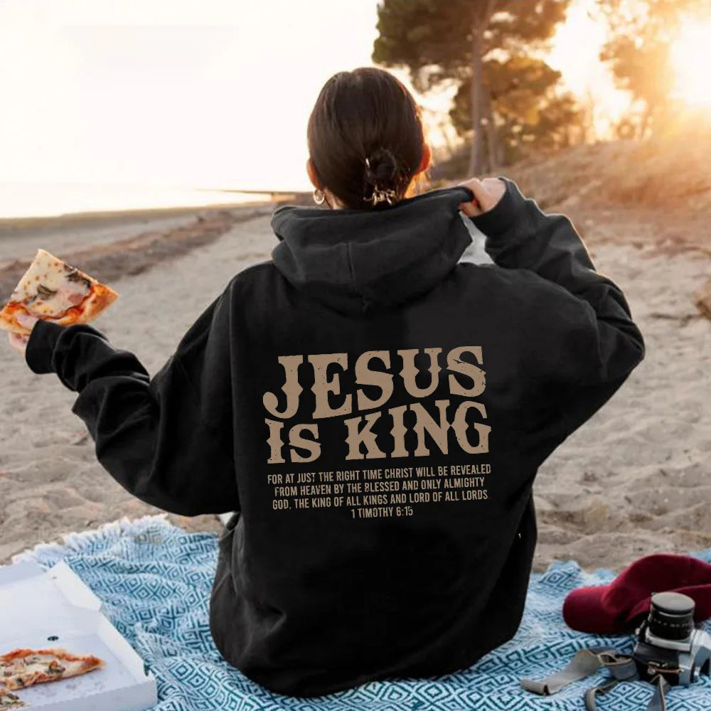 JESUS  IS KING Christian Hoodie