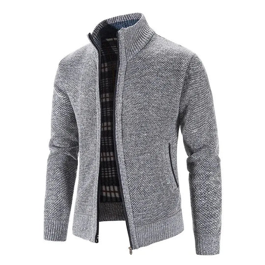 Knitted Sweater Casual Fleece Cardigan Men Sweaters Coats