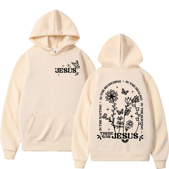 Jesus Bible Verse Wildflowers Graphic Hoodie Christian Limited Edition Streetwear Sweatshirts Casual Fashion Oversized Pullovers