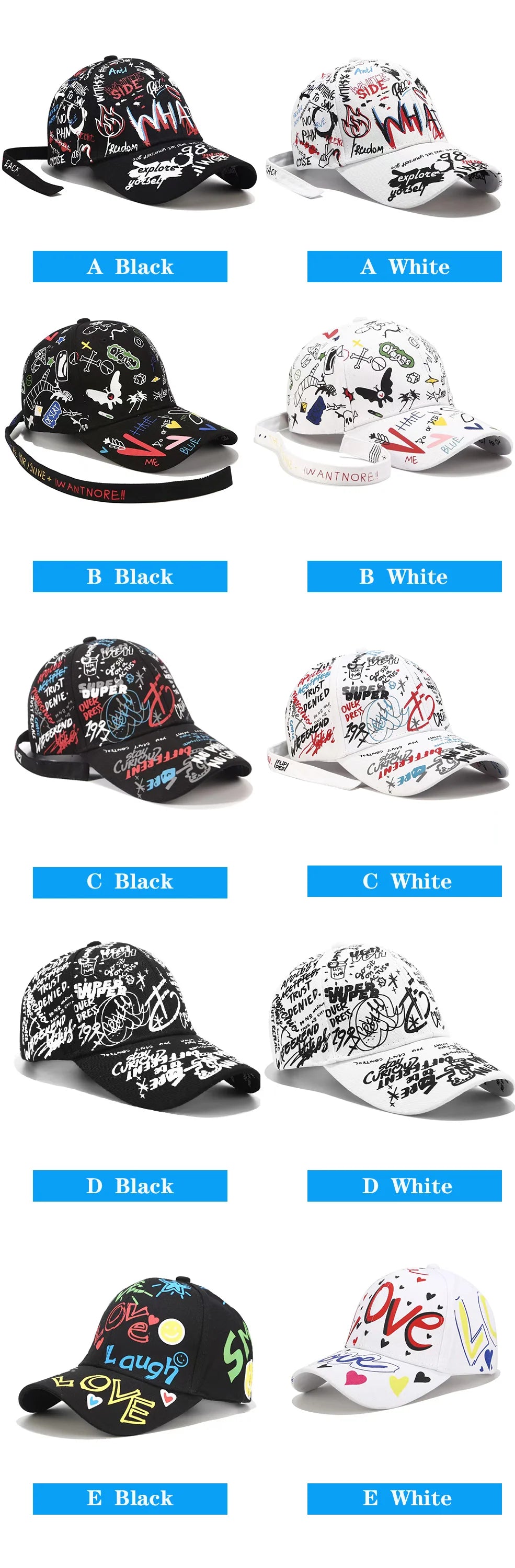 Graffiti Printing Baseball Hat