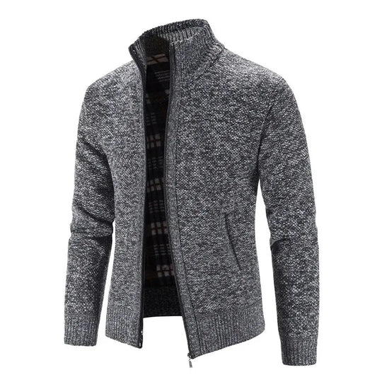 Knitted Sweater Casual Fleece Cardigan Men Sweaters Coats