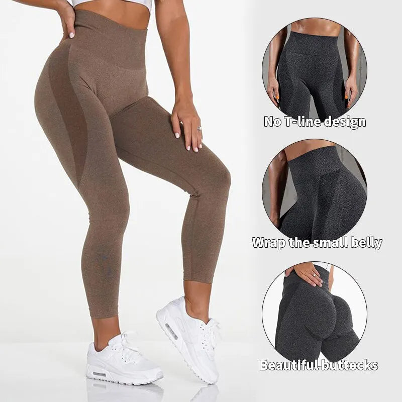 Women’s High Waist Seamless Workout Leggings – Butt Lift, Tummy Control, Yoga & Gym Tights