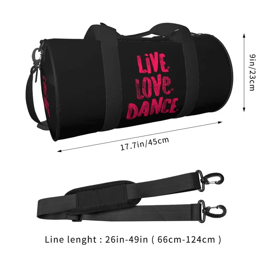 Dancing Love Dance Pink Sport Bags