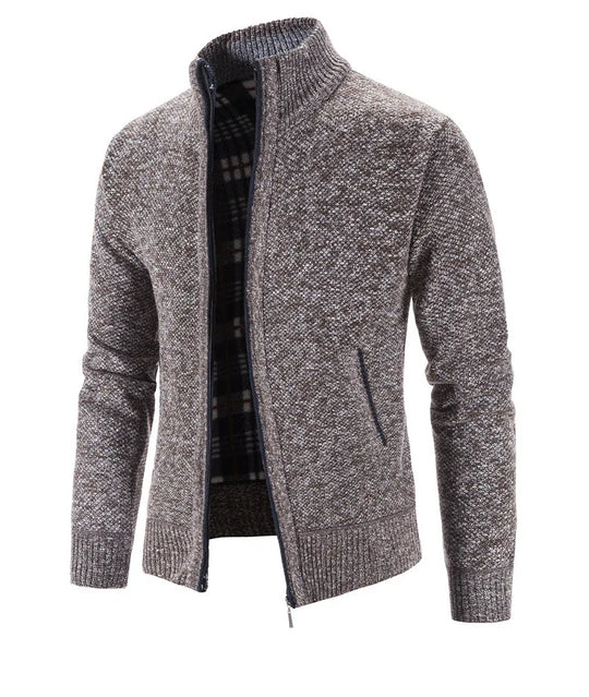 Knitted Sweater Casual Fleece Cardigan Men Sweaters Coats