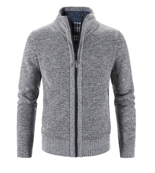 Knitted Sweater Casual Fleece Cardigan Men Sweaters Coats