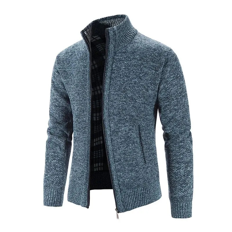 Knitted Sweater Casual Fleece Cardigan Men Sweaters Coats