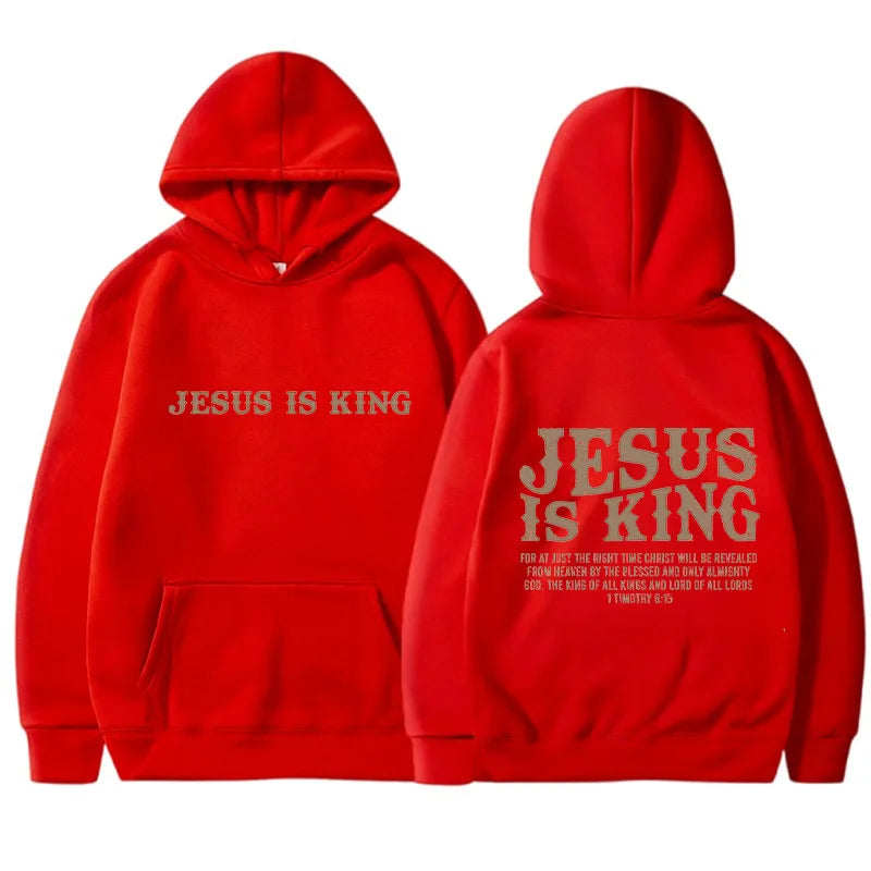 JESUS  IS KING Christian Hoodie