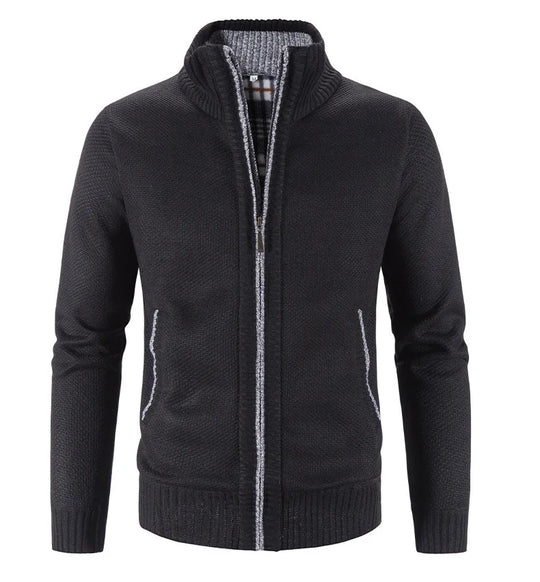 Knitted Sweater Casual Fleece Cardigan Men Sweaters Coats