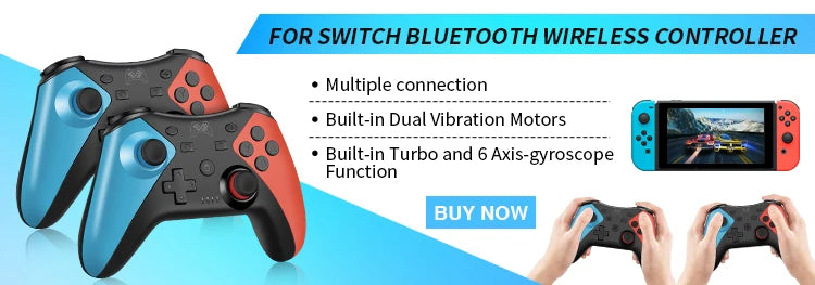 Wireless Bluetooth-Compatible Controller For NS/NS Lite/NS Oled Console Gamepad Controle For Android PC Joystick with 6-Axis