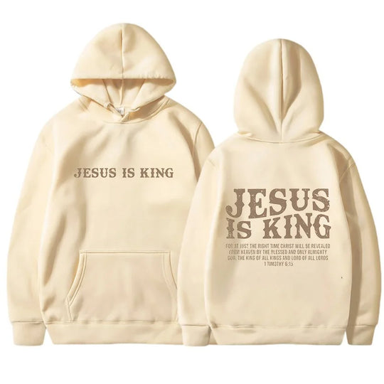 JESUS  IS KING Christian Hoodie