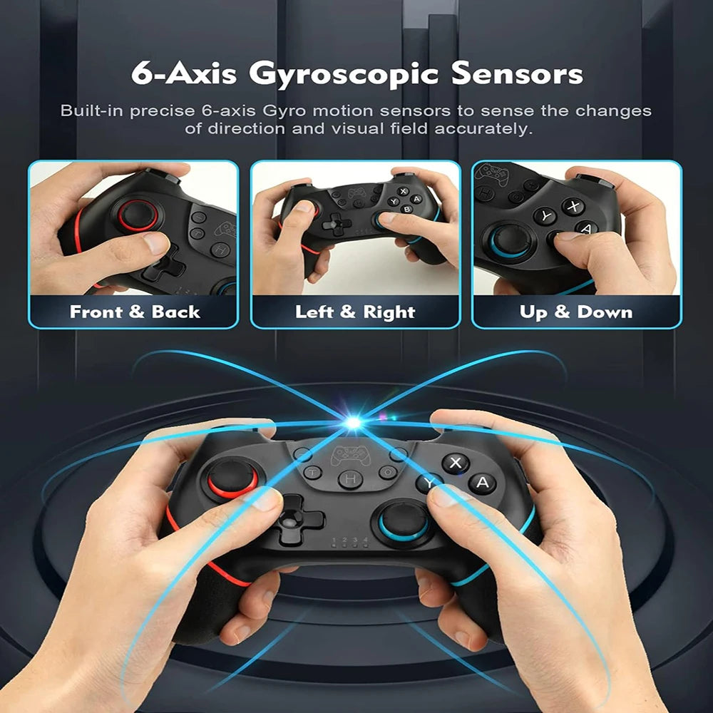 Wireless Bluetooth-Compatible Controller For NS/NS Lite/NS Oled Console Gamepad Controle For Android PC Joystick with 6-Axis