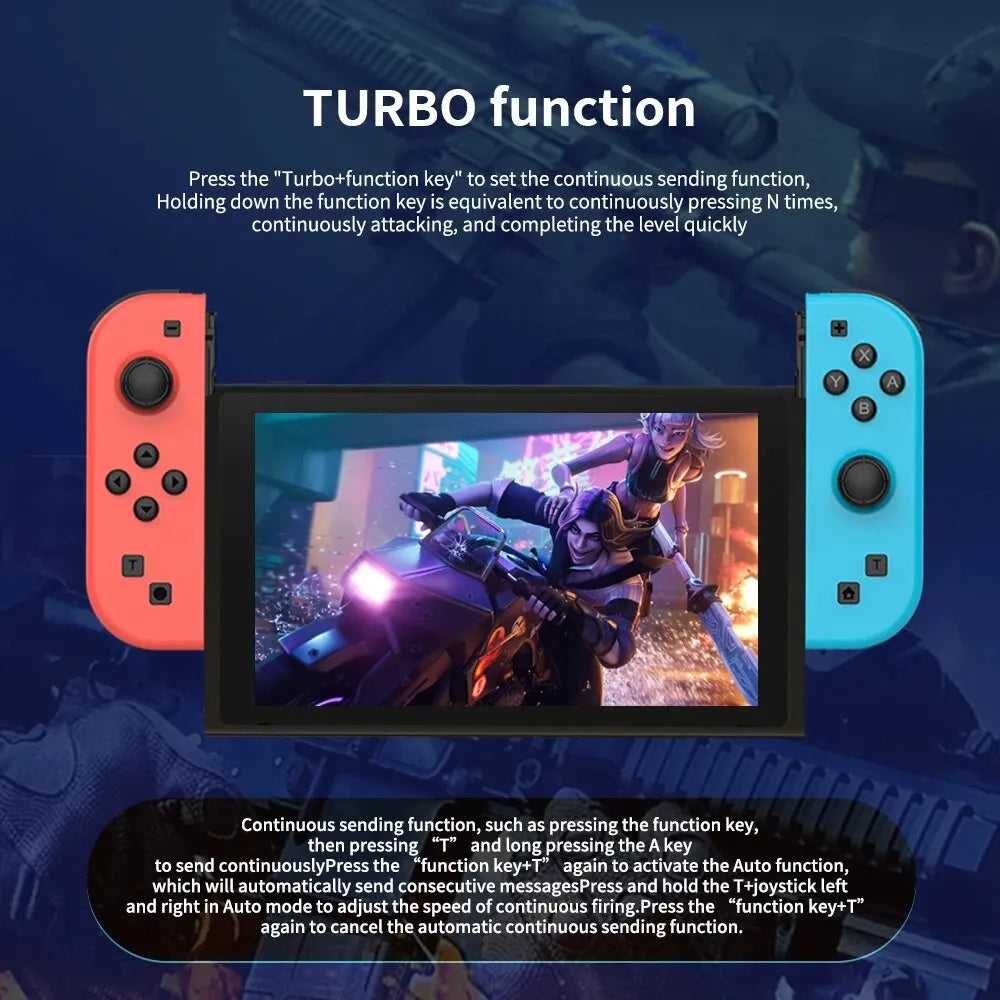 Joy Pad Joycons Controller For Nintendo Switch Joystick Gamepad Wireless Game Console Joypad Turbo Wake Up Function