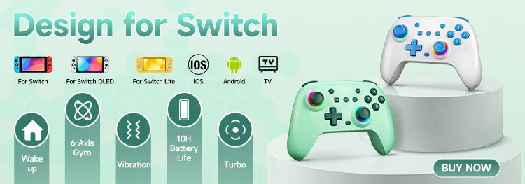 Joystick inalámbrico Terios T3 X3 Gamepad Controlador de juegos para PC para PS3/iOS Teléfono/TV Box Para Nintendo Switch Accesorios