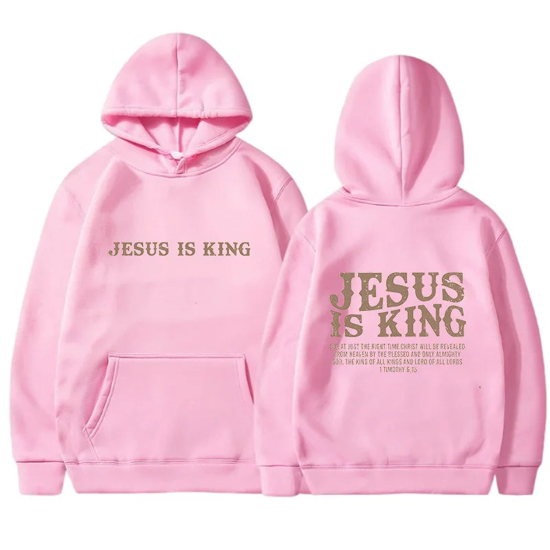 JESUS  IS KING Christian Hoodie