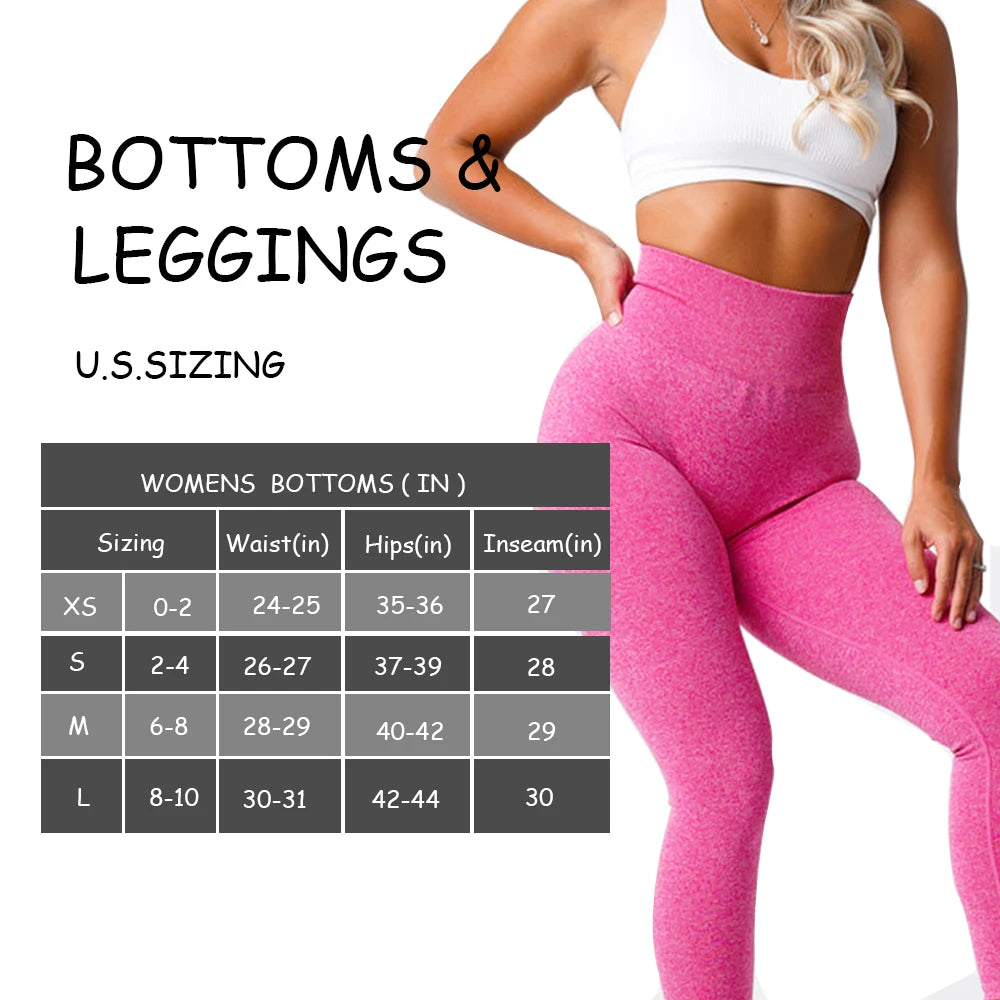 NVGTN Butt Lifting Seamless Leggings High Waist Yoga Pants Tummy Control Running Workout Tigh