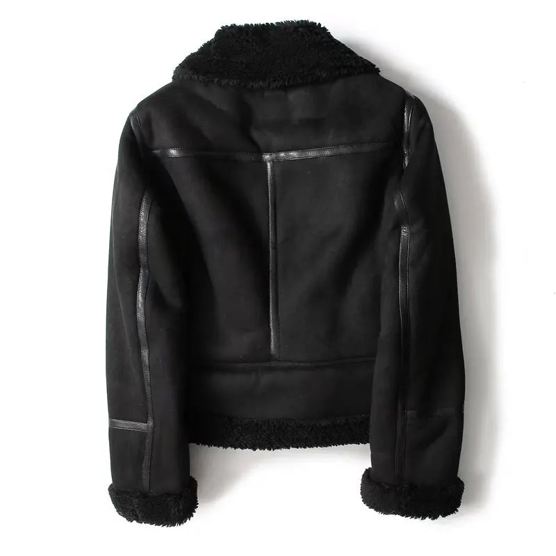 European and American style autumn and winter new suede fur one-piece lamb wool warm jacket