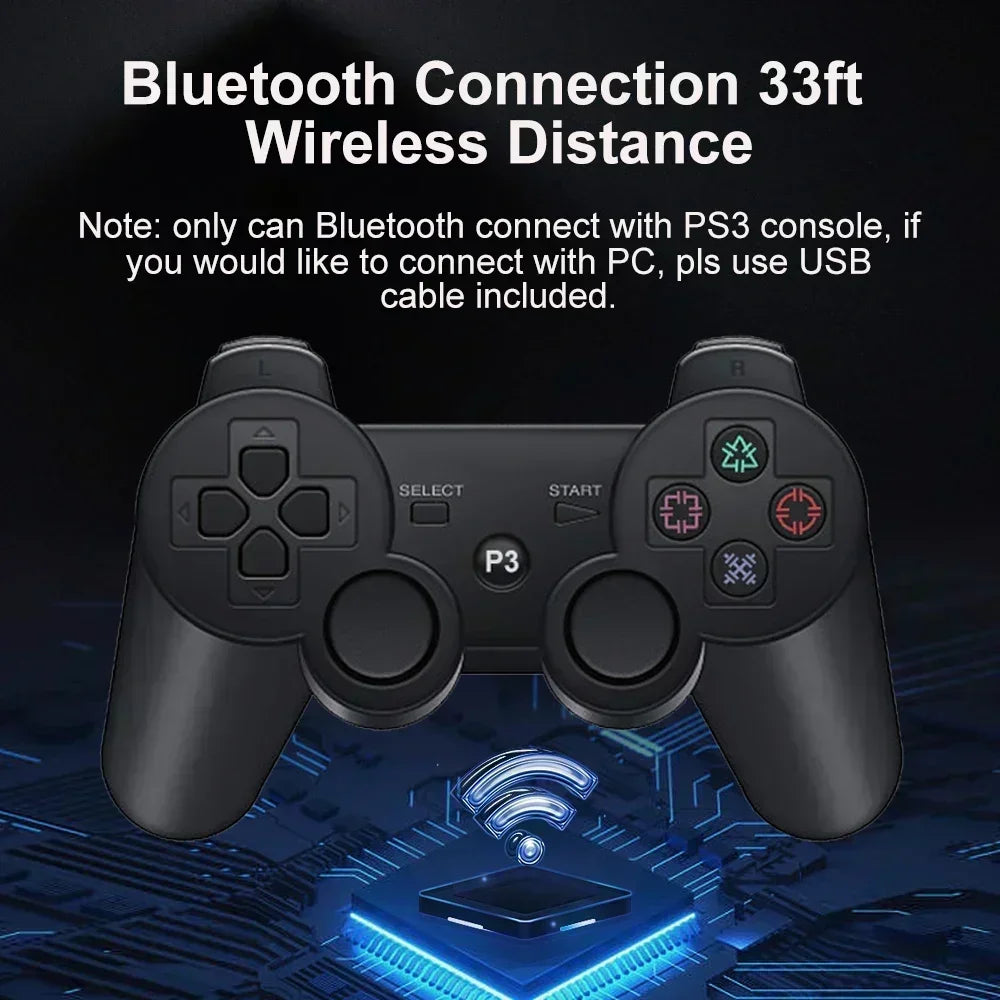 For SONY PS3 Controller Support Bluetooth Wireless Gamepad for Play Station 3 Joystick Console for PS3 Controle For PC