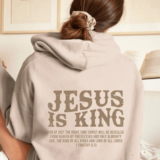 JESUS  IS KING Christian Hoodie