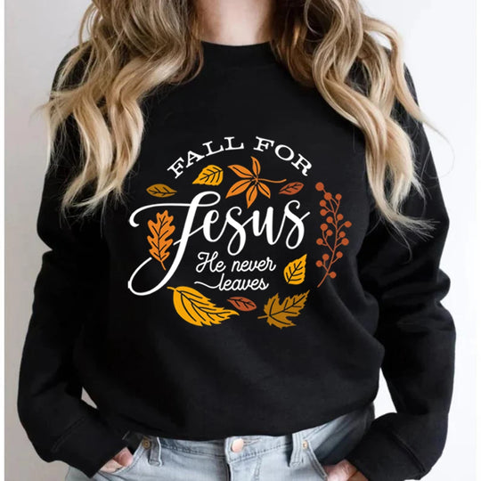 Fall for Jesus Sweatshirt Retro