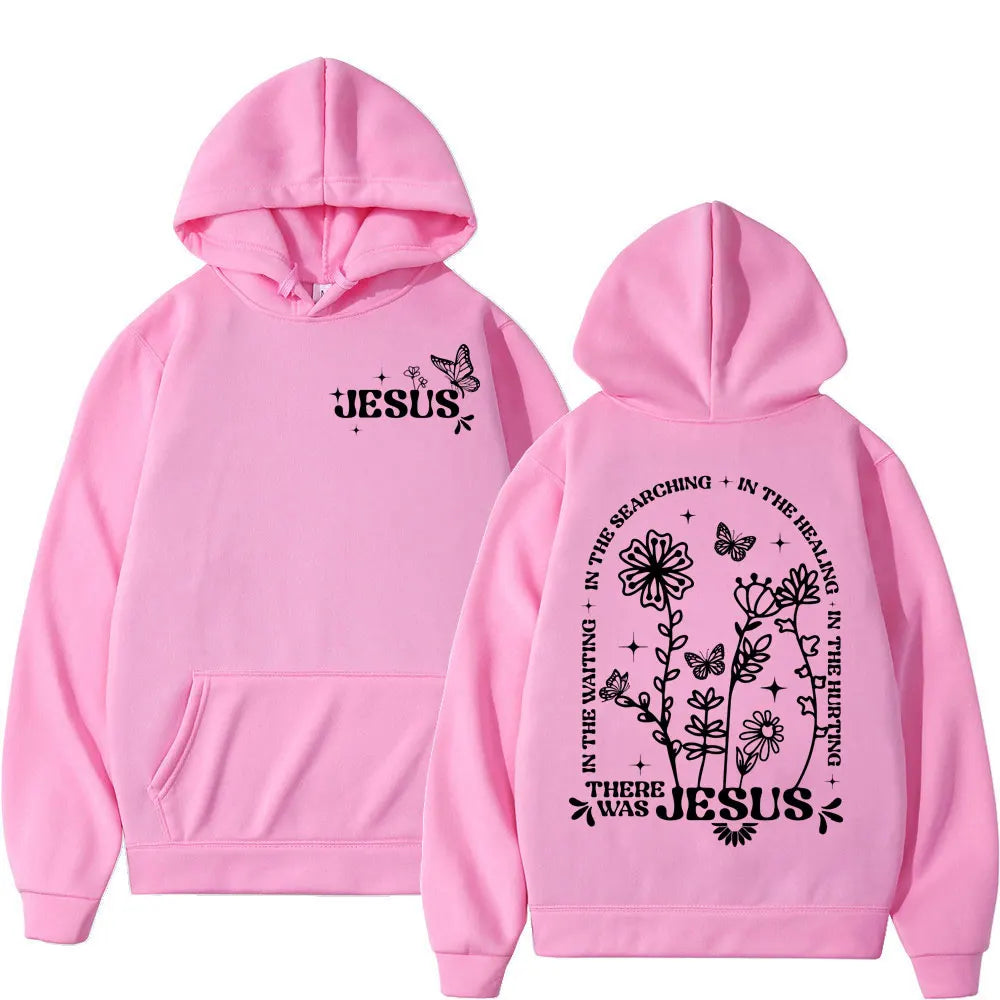 Jesus Bible Verse Wildflowers Graphic Hoodie Christian Limited Edition Streetwear Sweatshirts Casual Fashion Oversized Pullovers