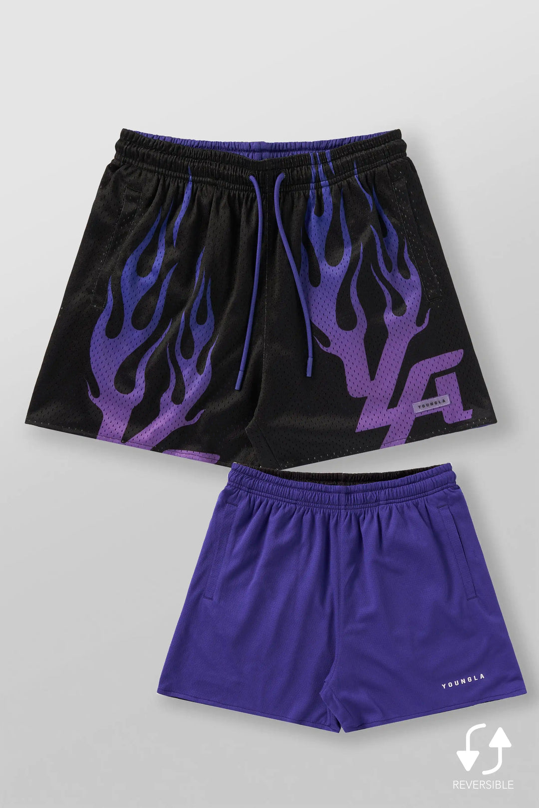 YA New Shorts Men's Sports Mesh Quick Drying Hipster Boxing Leg Training Hole Cloth Muscle Fitness Basketball Hipster Pants