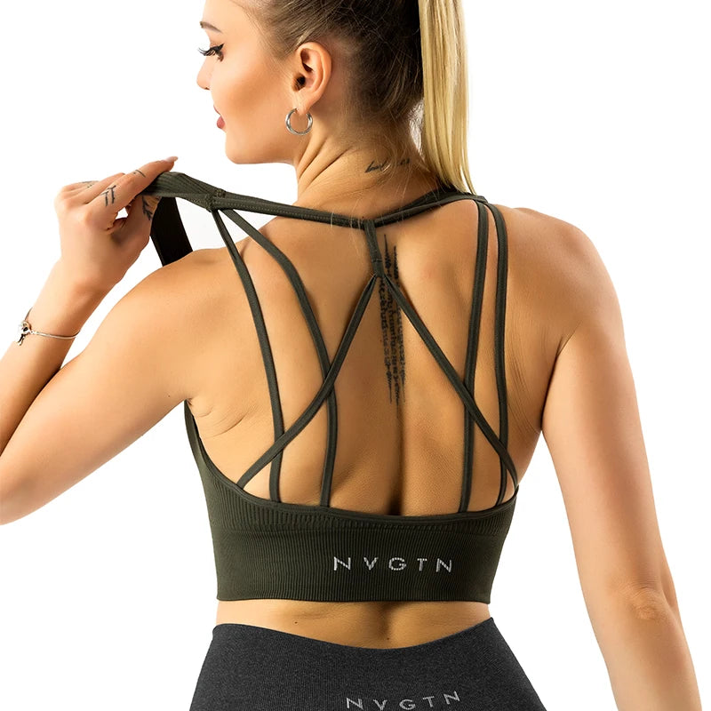 NVGTN Galaxy Ribbed Seamless Bra