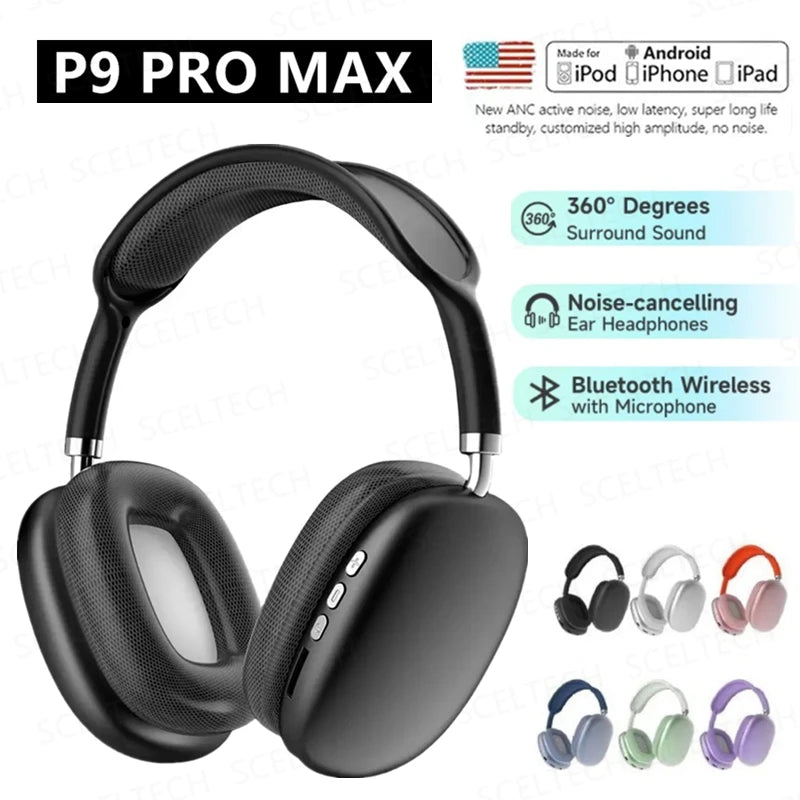 P9 Pro Max Air Wireless Bluetooth Headphones