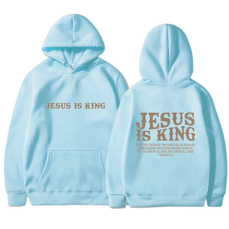 JESUS  IS KING Christian Hoodie