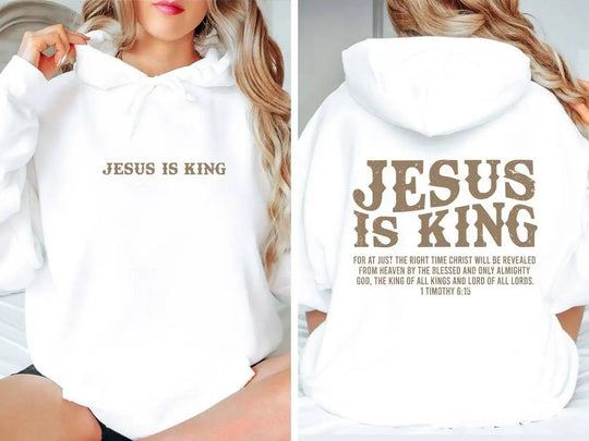 JESUS  IS KING Christian Hoodie